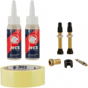 KIT TUBELESS JOES CINTA 25MM Y VALVULA 48MM