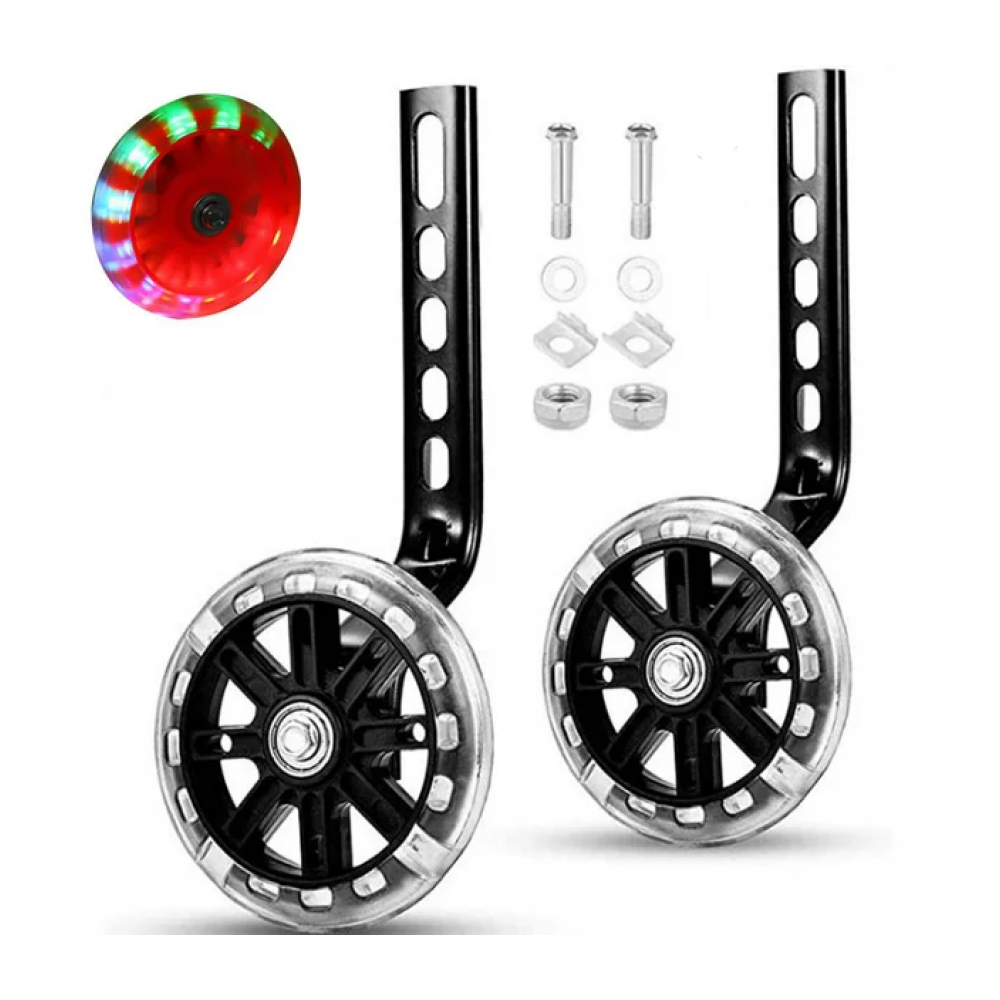 RUEDA AUXILIAR 20 SILICONA C/LUCES COLORES CH