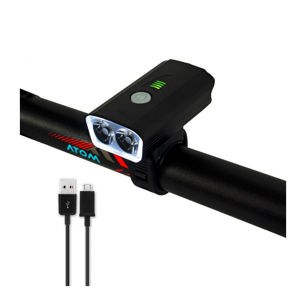 LUZ DELANTERA AT-3205 900LM/2800MAH ATOM