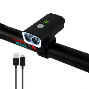 LUZ DELANTERA AT-3205 900LM/2800MAH ATOM