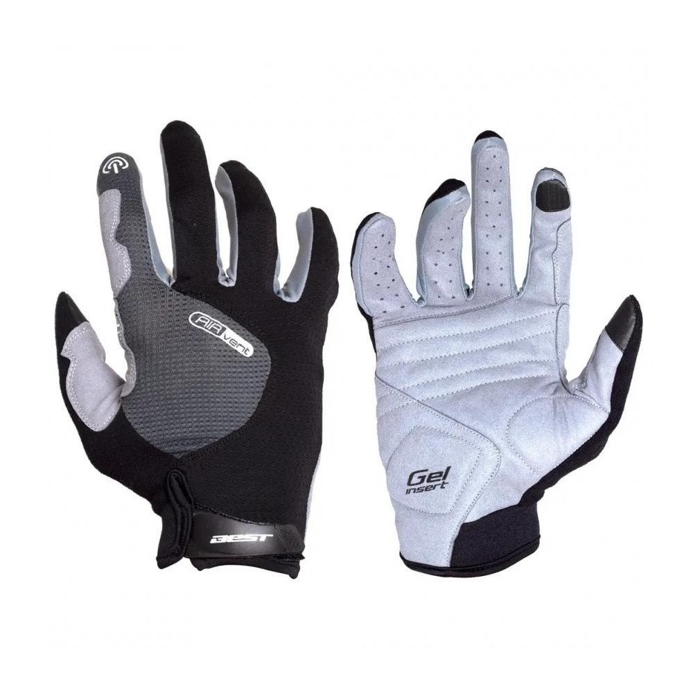 GUANTES BEST SB-05-9533 NEGRO/GRIS M