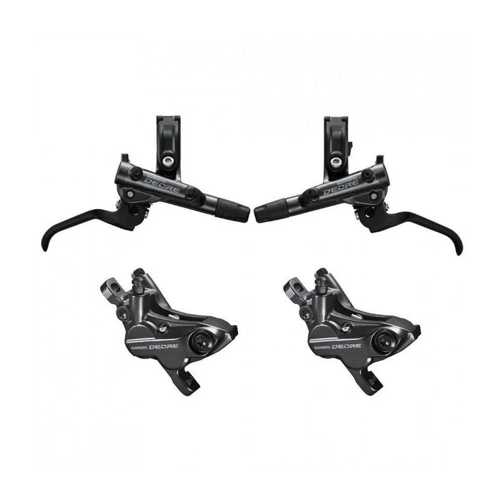 FRENO HIDRAULICO COMPLETO IZQUIERDO DEORE, BL-M6100(L), BR-M6100(F), /J-kit, W/O ADAPTER, RESIN PAD(W/O FIN) 1000M SHIMANO