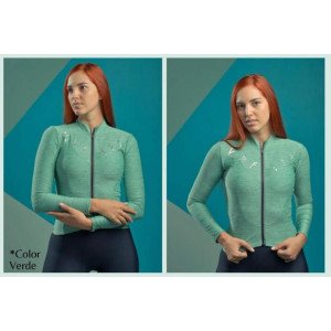 JERSEY LIGERO ML DAMA KAFFIT VERDE L