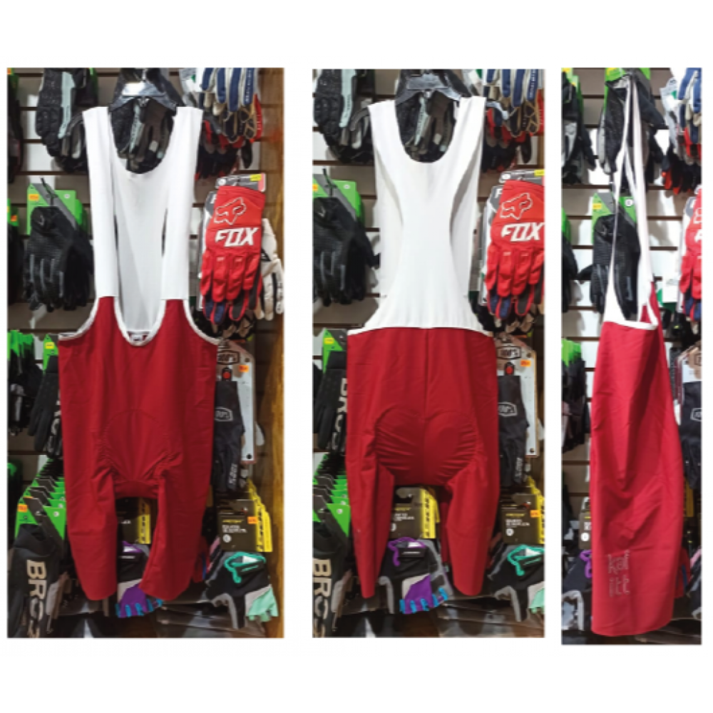 BIB LICRA CON TIRANTES PC SIN COSTURA HOMBRE KAFFIT LUXURY ZIRCON BLUE-RED I L