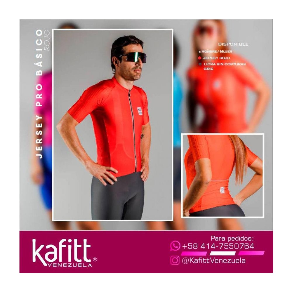 JERSEY MC PRO BASICO HOMBRE KAFFIT ROJO L