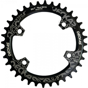 PLATO REDONDO 96SH 36T ALUM NEGRO DECKAS