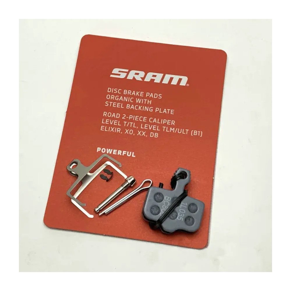 PASTILLA SRAM DISCO SINTERIZADO / ACERO (POTENTE) - NIVEL TL / NIVEL T / NIVEL / NIVEL ULT / TLM B1 (2020 +) / DB / ELIXIR / CAR