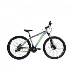 BICICLETA 29 MORGAN GRIS-VERDE 21V C/FRENOS HIDRAULICOS