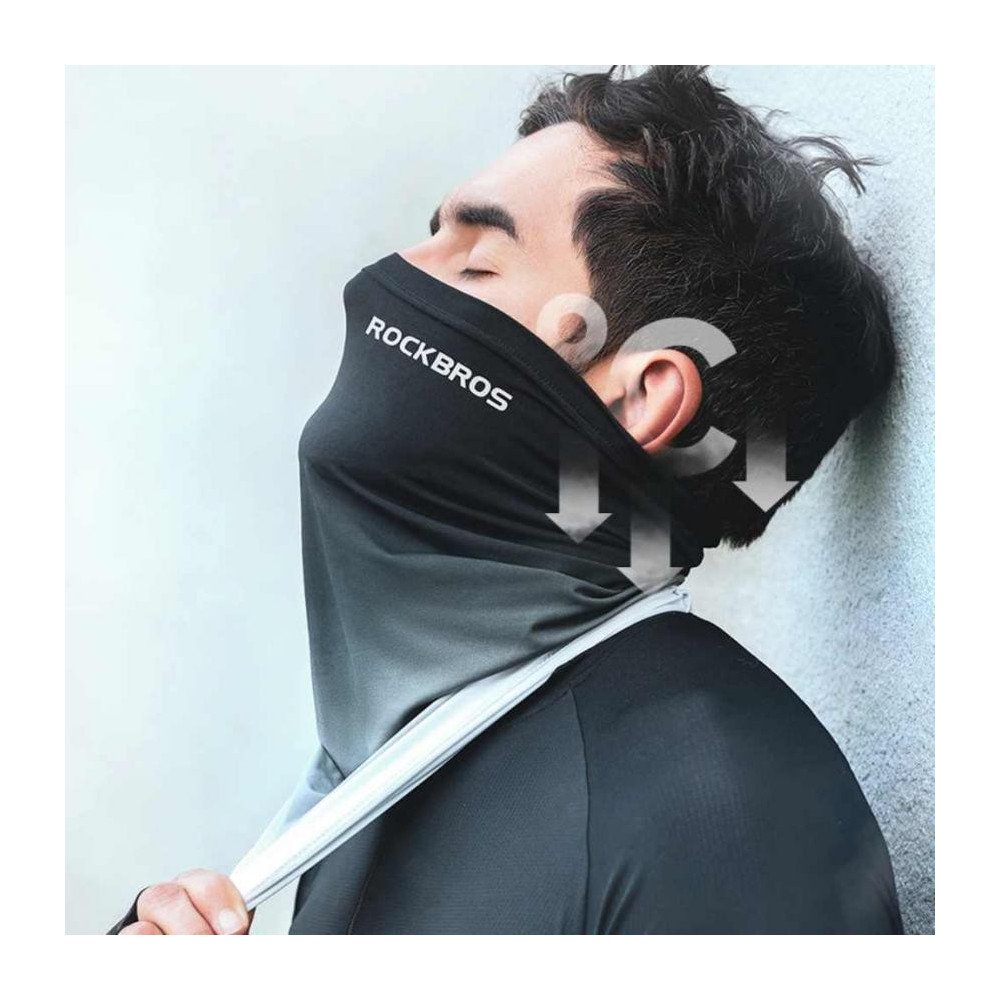 BUFANDA CICLISMO ROCKBROS WB-211 NEGRO DEGRADADO