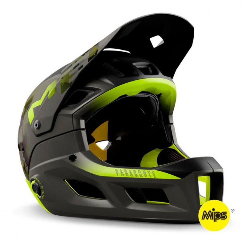CASCO FULLFACE PARACHUTE MCR CAMO LIME GREEN MET