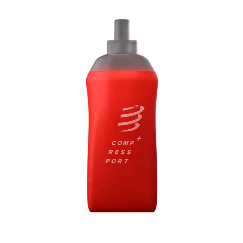 BOTELLA FLEXIBLE ERGOFLASK 300ML ROJO COMPRESSPORT