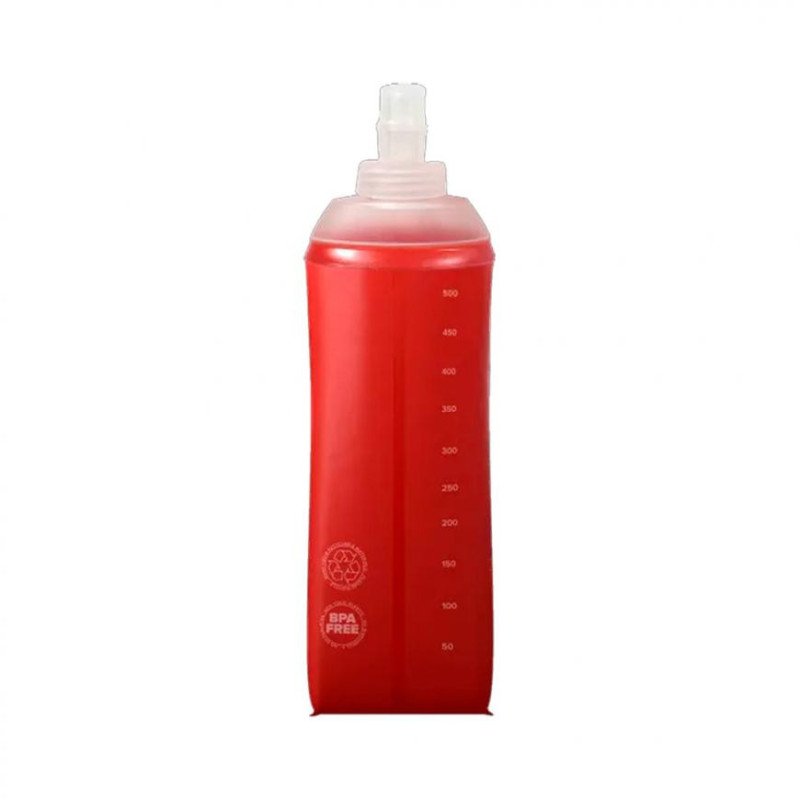 BOTELLA FLEXIBLE ERGOFLASK 500ML ROJO COMPRESSPORT