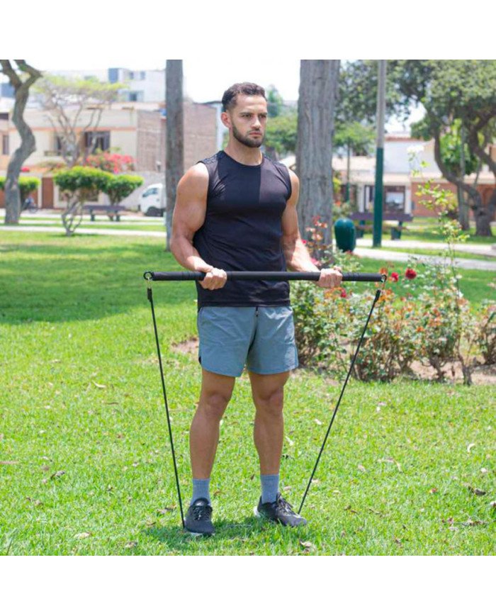 SET BARRA DE ENTRENAMIENTO C/LIGAS X-FIT