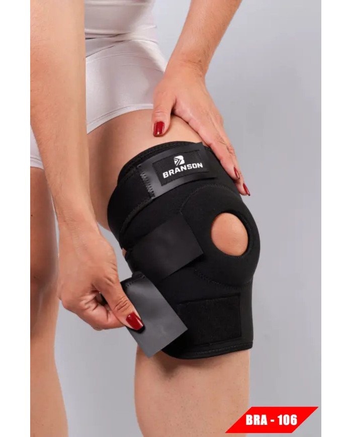 RODILLERA VELCRO 3 BANDAS BRA106 T/STD NEGRO