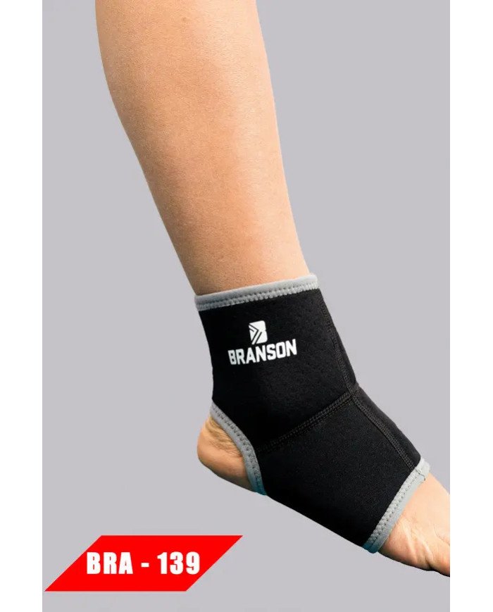 TOBILLERA CORTA PREMIUM BRA139 NEGRO/GRIS