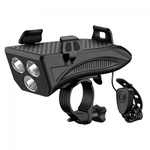 LUZ DELANTERA PORTACELULAR Y TIMBRE ROCKBROS P1-1BK
