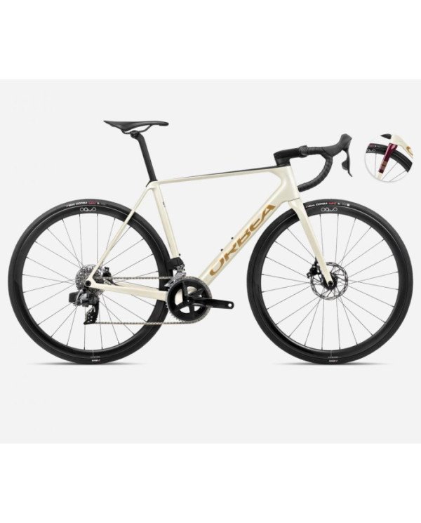 BICICLETA 700 ORBEA ORCA M31ETEAM WHITE-BURGUNDY