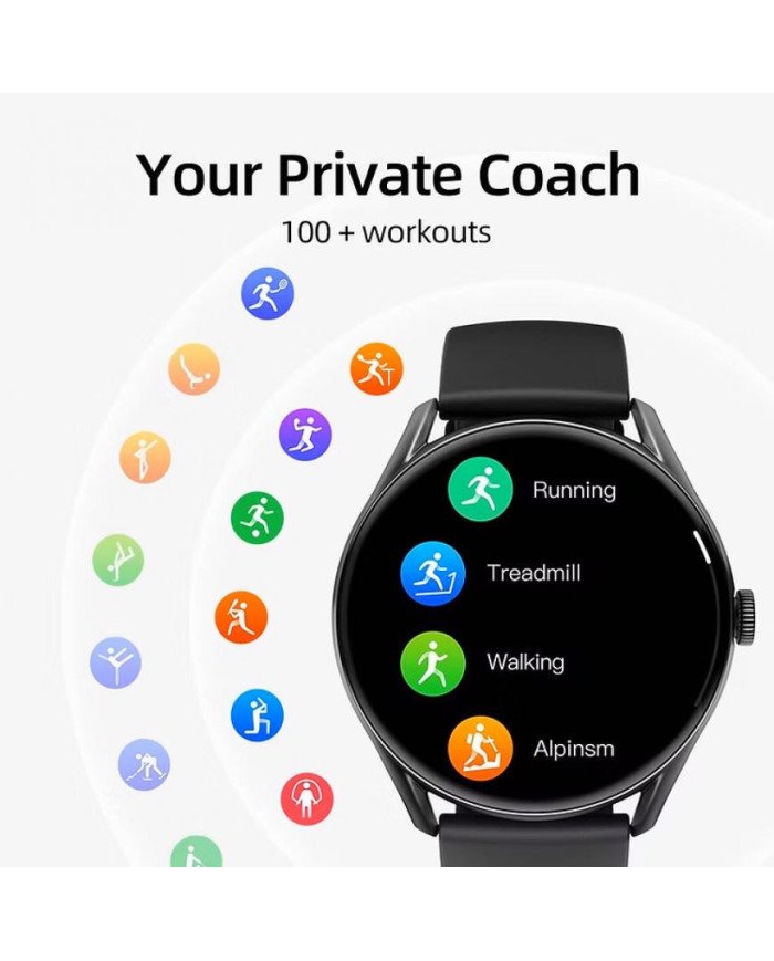 QCY - SMARTWATCH RELOJ GT S8 IPX8 C/LLAMADA MULTIFUNCIÓN