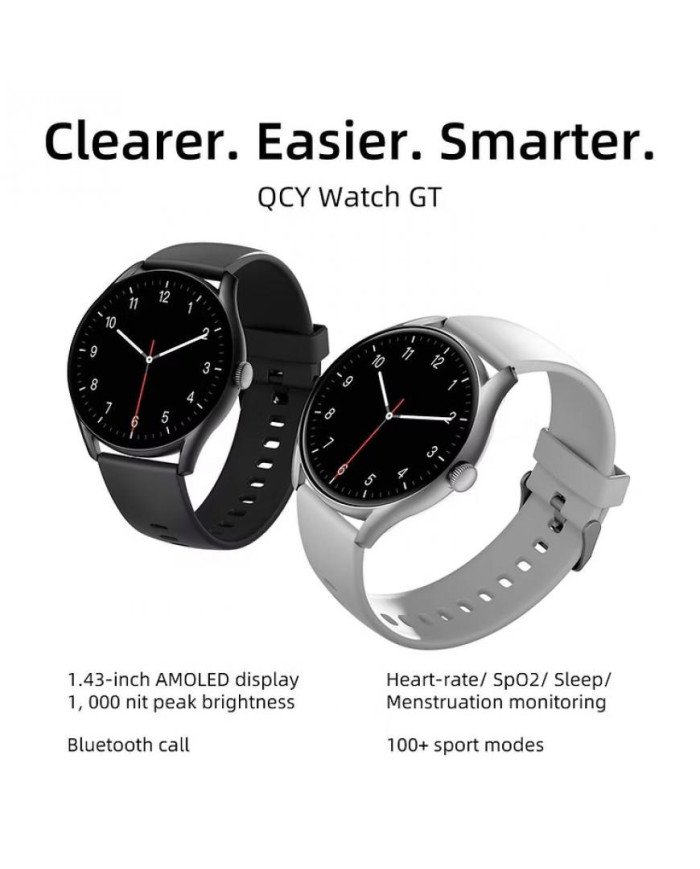 QCY - SMARTWATCH RELOJ GT S8 IPX8 C/LLAMADA MULTIFUNCIÓN