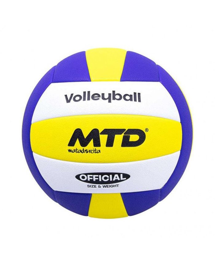 PELOTA P/VOLEY MATADORCITA PU THERMO SELLADO HYGROSCOPIC AMARILLO/AZUL (#5)	MT-200-1-5
