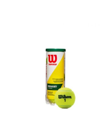 PELOTAS P/TENIS WILSON CHAMPIONSHIP REGULAR DUTY X3 BALL WRT100300
