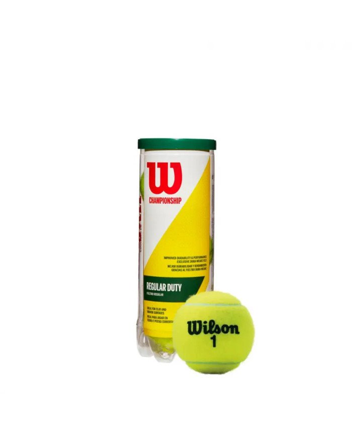 PELOTAS P/TENIS WILSON CHAMPIONSHIP REGULAR DUTY X3 BALL WRT100300