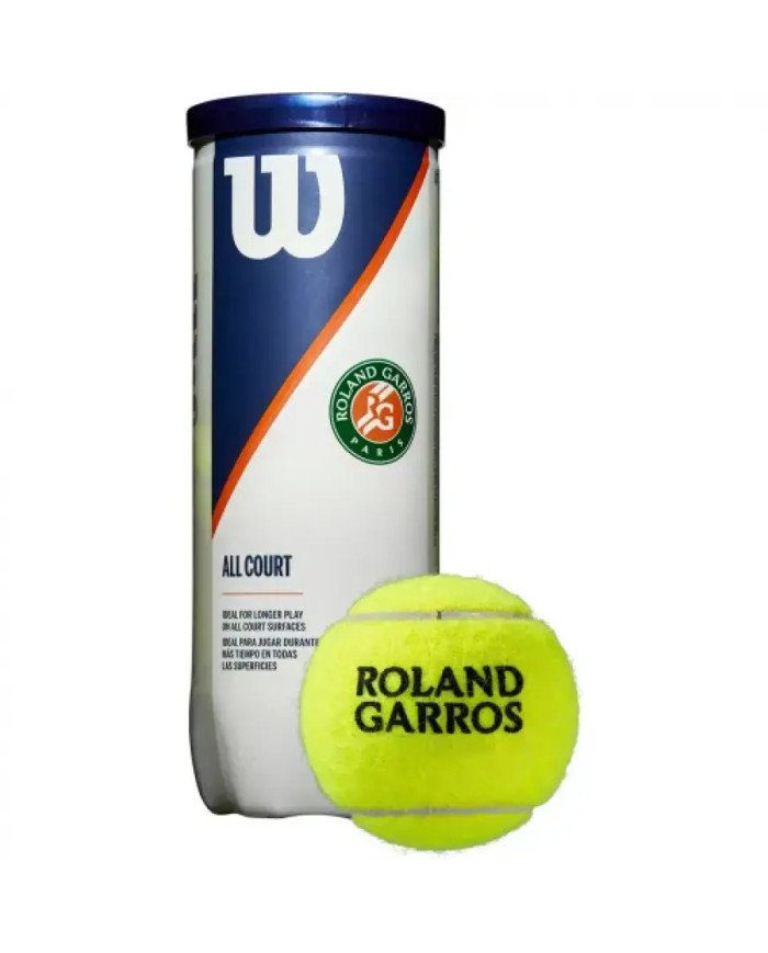 PELOTAS P/TENIS WILSON ROLAND GARROS ALL CT 3 BALL