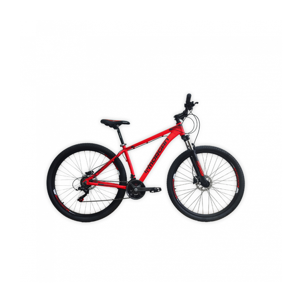 BICICLETA 29 MORGAN ROJO-NEGRO 21V C/FRENOS HIDRAULICOS