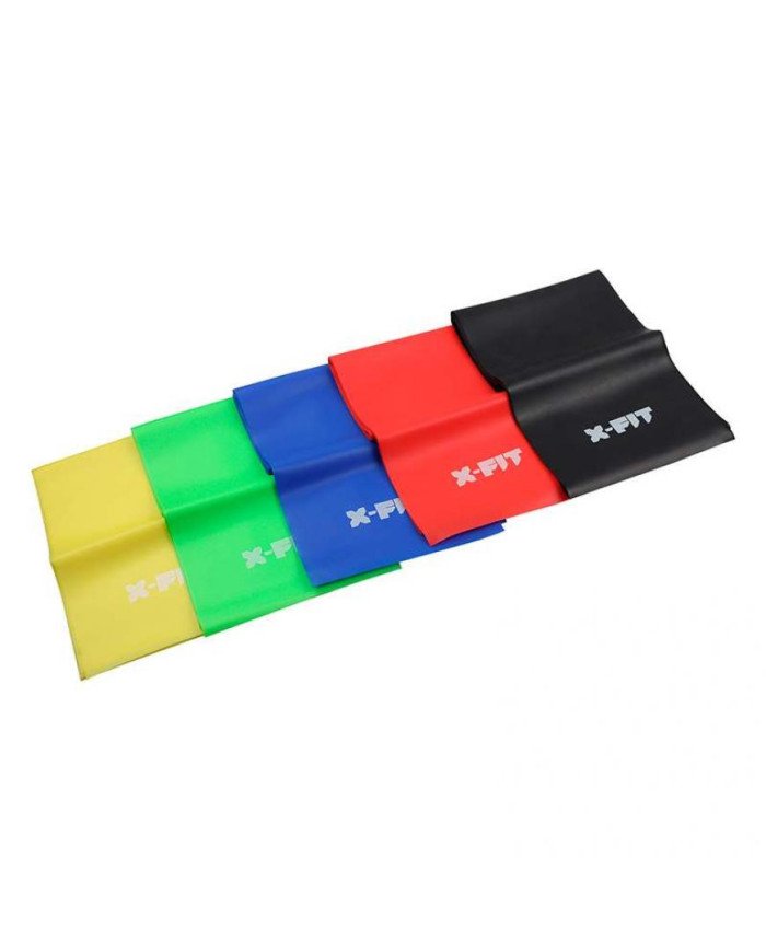 BANDA DE RESISTENCIA PACK X5 X-FIT XF-1020