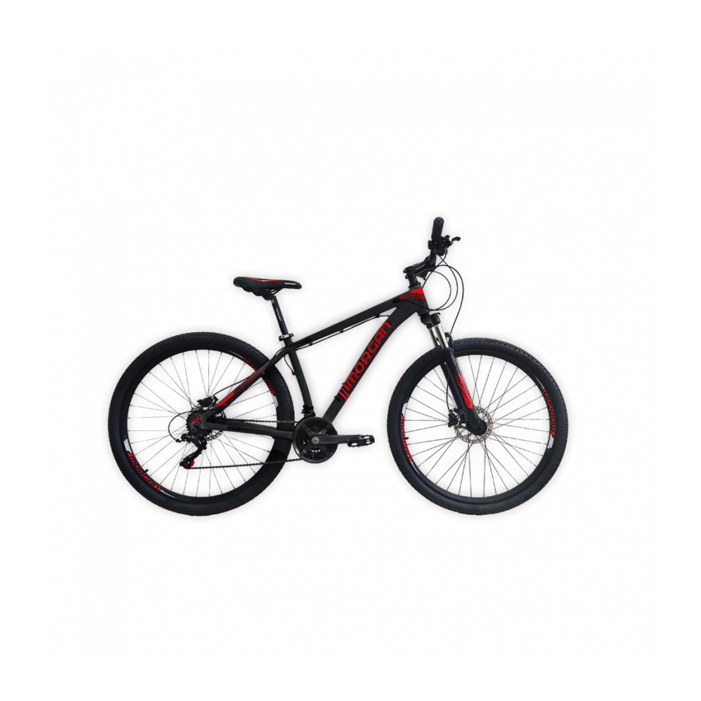 BICICLETA 29 MORGAN NEGRO-ROJO 21V C/FRENOS HIDRAULICOS