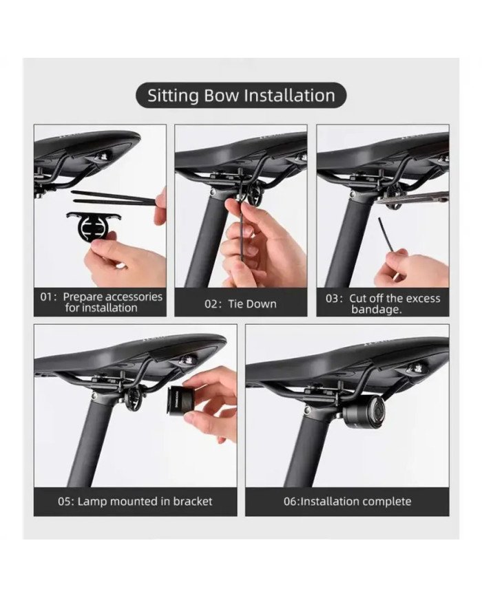 LUZ POSTERIOR ROCKBROS RECARGABLE Q1