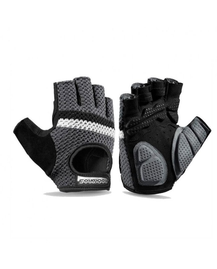 GUANTES DEDO CORTO ROCKBROS S246 GRIS
