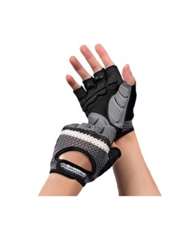 GUANTES DEDO CORTO ROCKBROS S246 GRIS