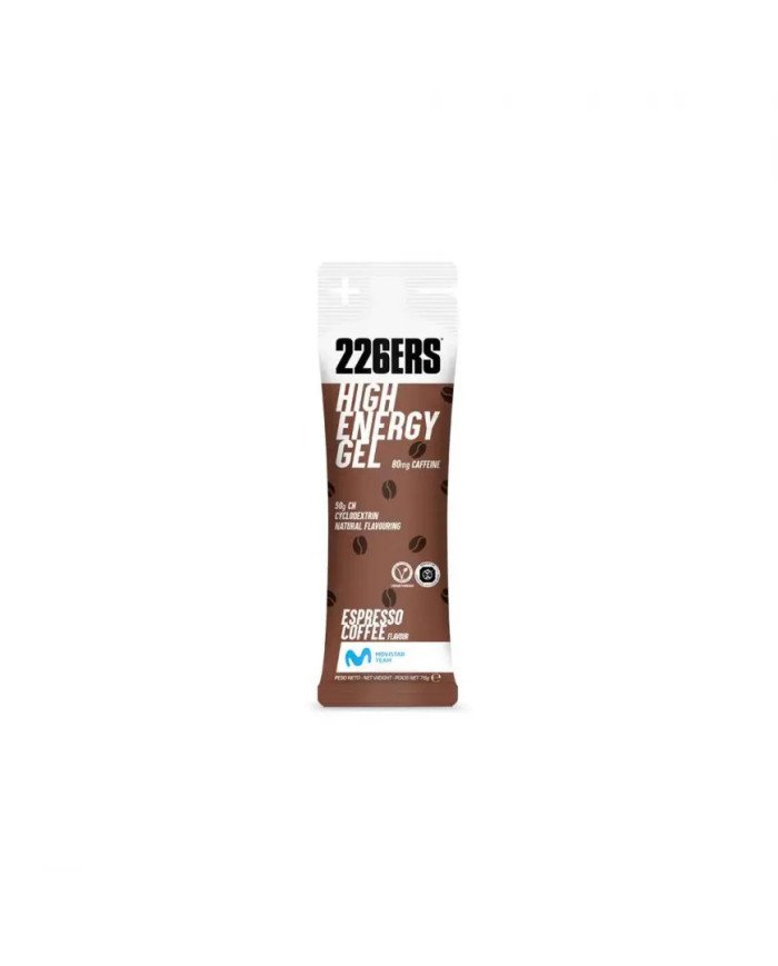 HIGH ENERGY GEL 80MG CAFFEINE ESPRESSO COFFEE 226ERS