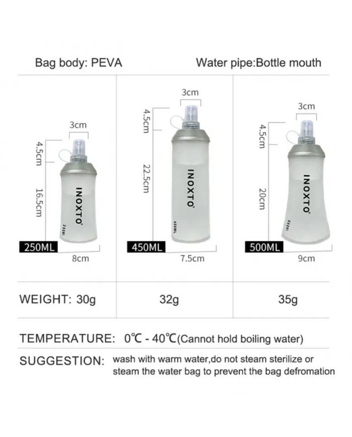 BOTELLA FLEXIBLE 250ML INOXTO