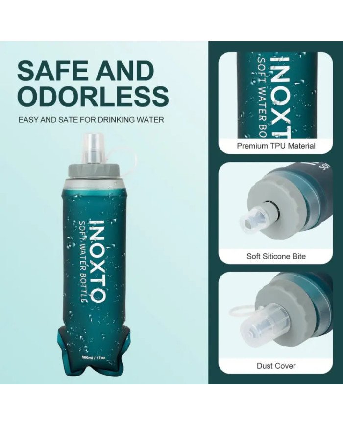 BOTELLA FLEXIBLE TPU 500ML INOXTO