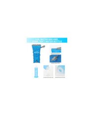 CHALECO DE HIDRATACION TRAIL RUNNING VEST 5L C/BOLSA DE AGUA 1.6L + 2 BOTELLAS FLEXIBLES DE 250ML INOXTO