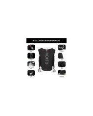 CHALECO DE HIRATACION MARATHON VEST 5L C/BOLSA DE AGUA DE 1.5L + 2 BOTELLAS FLEXIBLES DE 250ML INOXTO