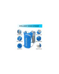 CHALECO DE HIRATACION C/BOLSA DE AGUA DE 1.5L INOXTO AZUL