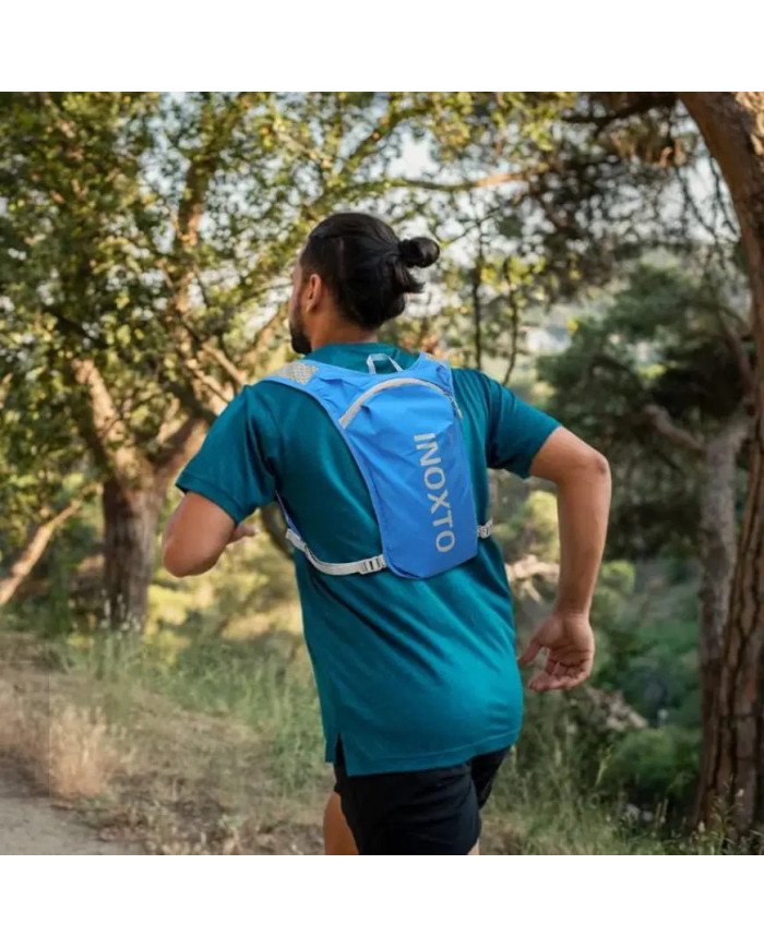 CHALECO DE HIRATACION C/BOLSA DE AGUA DE 1.5L INOXTO AZUL