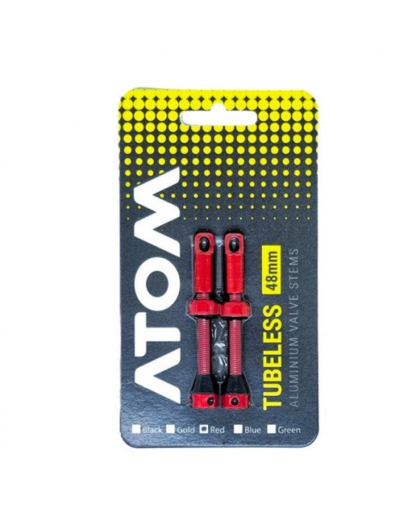 VALVULA TUBELESS ATOM FR11D 48MM ALLOY C/REMOVEDOR