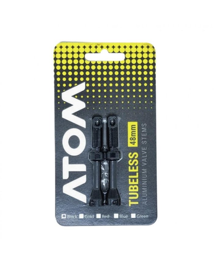 VALVULA TUBELESS ATOM FR11D 48MM ALLOY C/REMOVEDOR