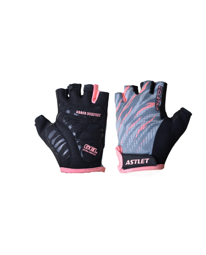 GUANTES ASTLET D/CORTO SB-01-2046 GRIS/ROSADO