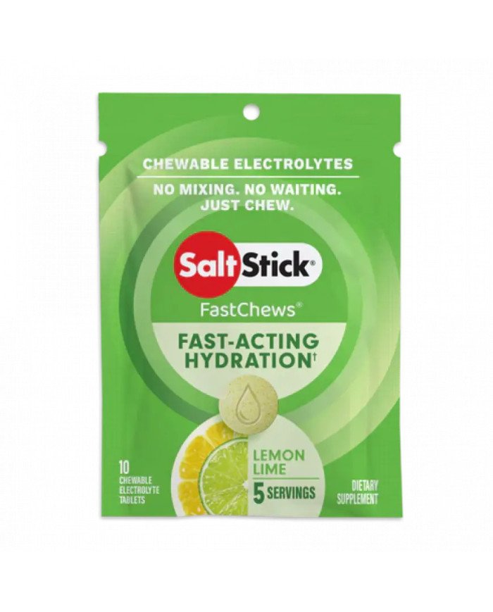 TABLETAS DE ELECTROLITOS SALT STICK FASTCHEWS LIMA LIMON