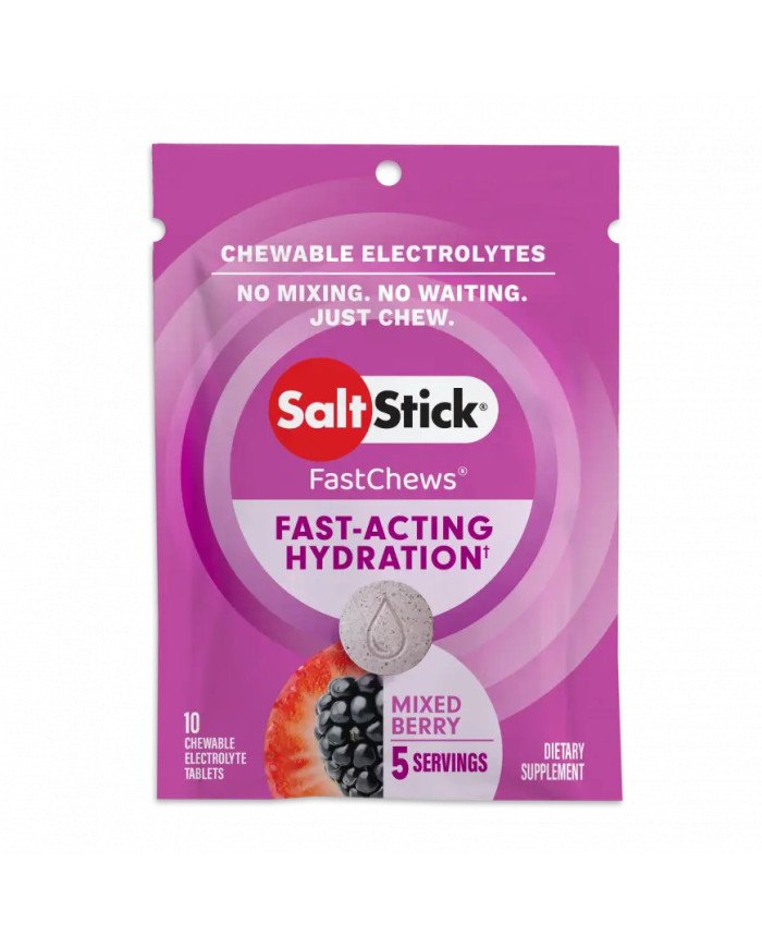 TABLETAS DE ELECTROLITOS SALT STICK FASTCHEWS BERRY