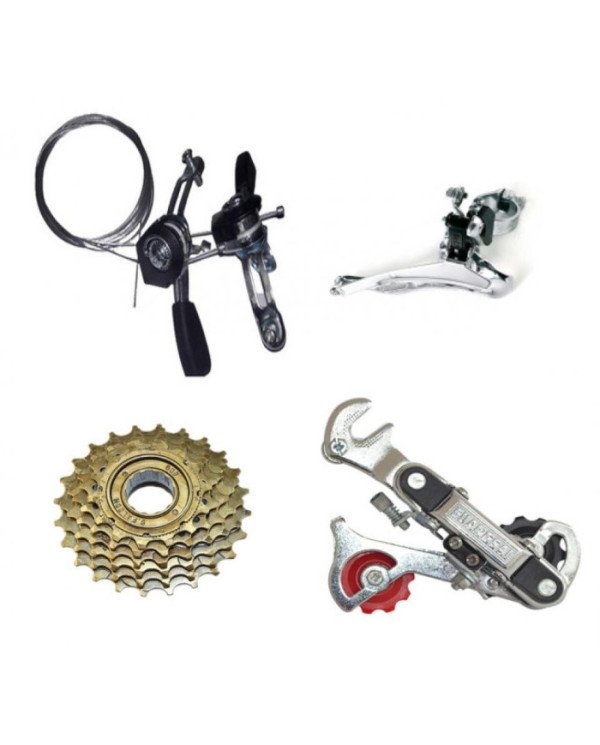 SHIFTER CAMBIOS 4PZA GILONG C/PALANCA ALUMINIO