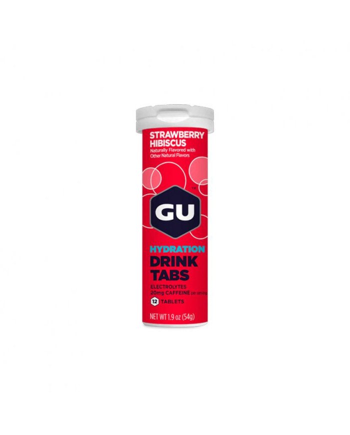 TABS DE HIDRATACION STRAWBERRY HIBISCUS GU