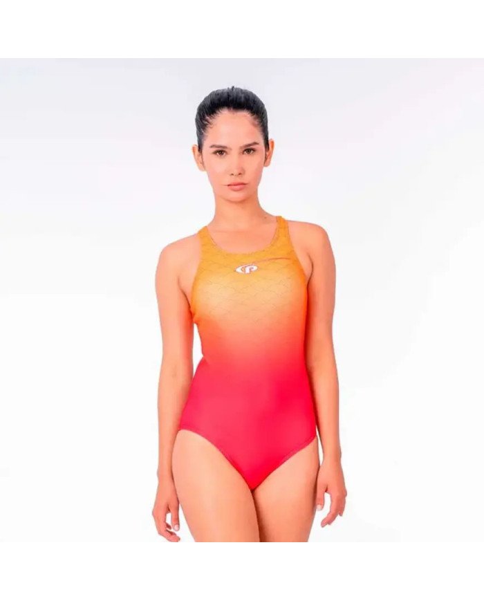 SWIMSUIT PORTO GIRL ROSADO/NARANJA