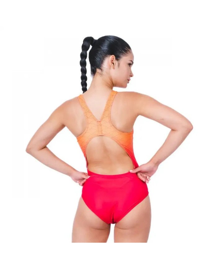 SWIMSUIT PORTO GIRL ROSADO/NARANJA