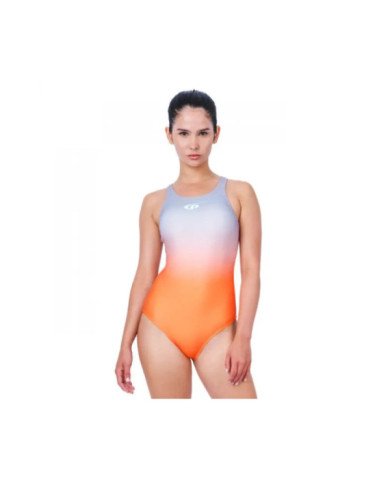 SWIMSUIT PORTO GIRL CELESTE/NARANJA